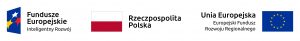 Znak Funduszy Europejskich, znak barw RP oraz znak Unii Europejskiej